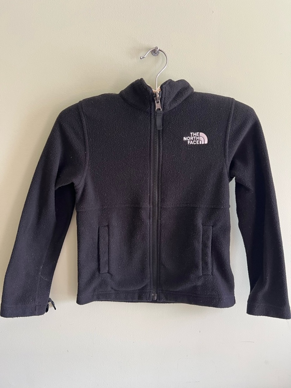The North Face Kids Black Full-Zip Fleece Hoodie size XS/6